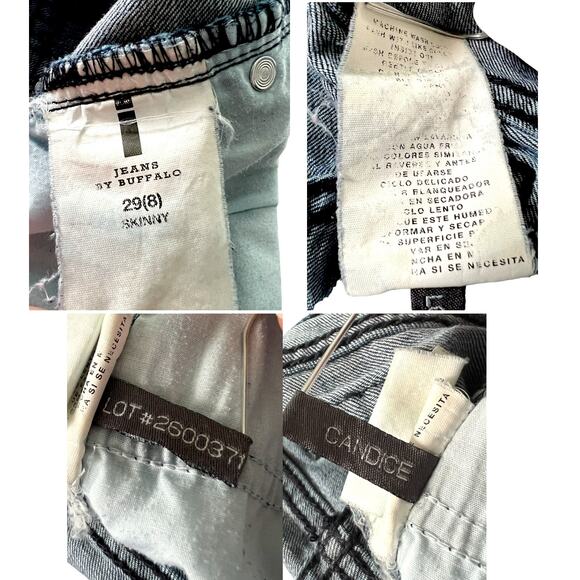 Womans Skinny Fit Stretch i Jeans By Buffalo Size 8 Medium Wash - Picture 10 of 11